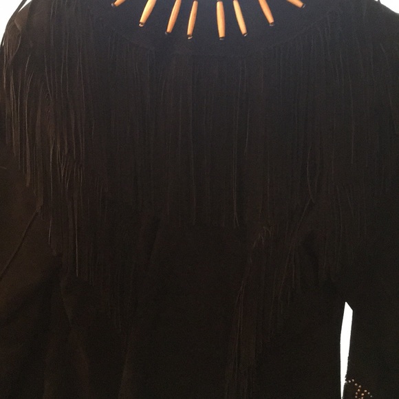 Leather Fringed Jacket - Picture 2 of 4